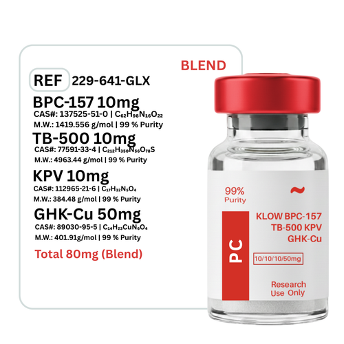 bpc 157 10mg ghk cu 50mg tb500 10mg kpv 10mg BPC-157 / TB-500 / GHK-Cu 10/10/50 KLOW GHK-Cu 50 mg TB-500